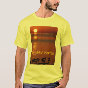 Schönes Florida! Sonnenuntergang über Golf-Shirt T-Shirt