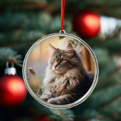 Schönes Fluffy Cat Ornament