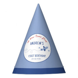 Schönes Flugzeug, wie die Zeit zum Geburtstag flie Partyhütchen