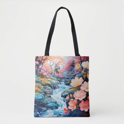 Schönes Flusstal Morning Landschaft Tasche (Vorderseite)