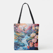Schönes Flusstal Morning Landschaft Tasche (Rückseite)