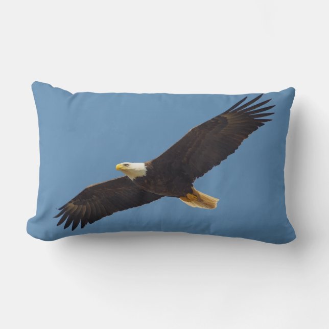 Schönes Flying Eagle Print Throw Kissen (Vorderseite)
