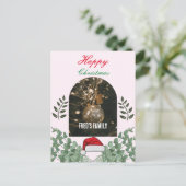 Schönes Foliage Bogen Foto fröhlich Weihnachten pi Postkarte (Stehend Vorderseite)