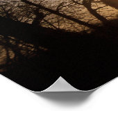 Schönes Foto der Baumsonne Poster (Ecke)