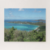 Schönes Foto des Tropical Caribbean Beach Paradise Puzzle (Horizontal)