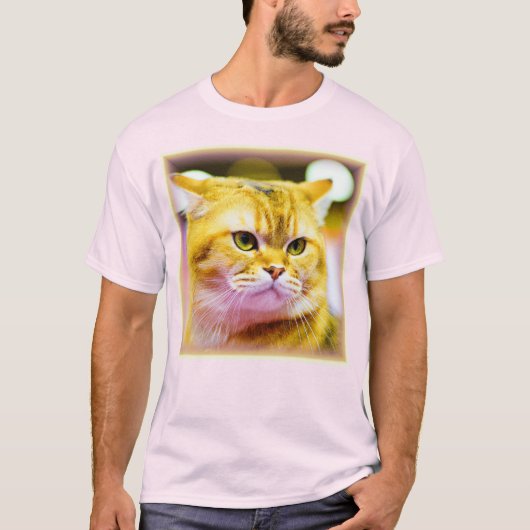 Schönes Foto einer Niedlichen Katze . Jetzt kaufen T-Shirt (Vorderseite)