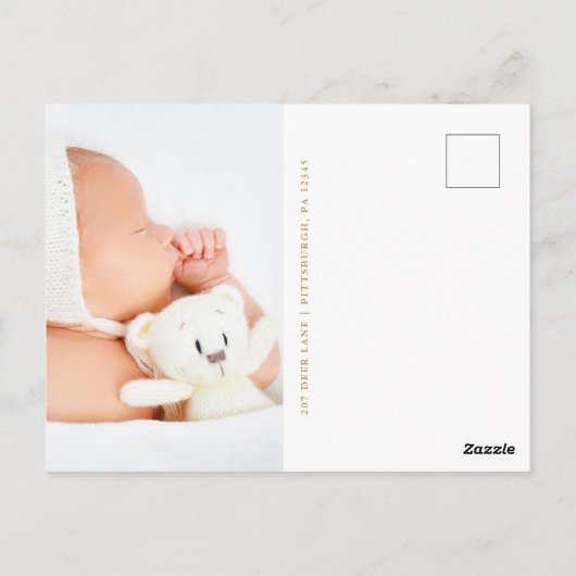 Schönes Foto für die Blumenkreuzung Vielen Dank Postkarte (Rückseite)