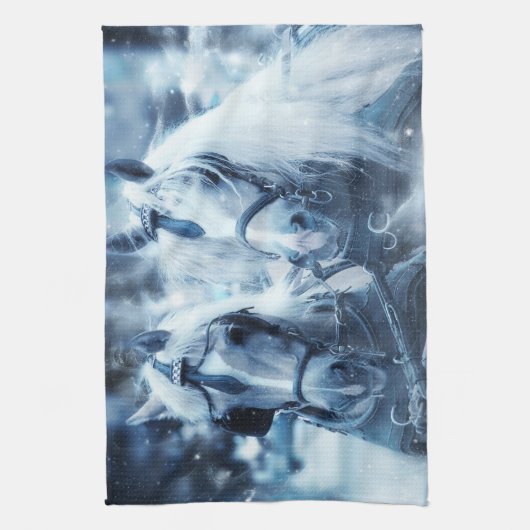 Schönes Foto für Pferde Geschirrtuch (Vertikal)