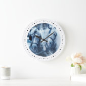 Schönes Foto für Pferde Große Wanduhr (Zuhause)