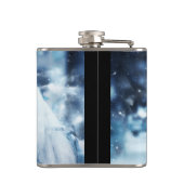 Schönes Foto für Pferde im Winter Flachmann (Rückseite)