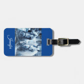 Schönes Foto für Pferde im Winter Gepäckanhänger (Vorderseite horizontal)