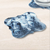 Schönes Foto für Pferde im Winter Untersetzer (angewinkelt)