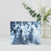 Schönes Foto für Pferde Postkarte (Stehend Vorderseite)