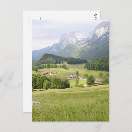 Schönes Foto in den Schweizer Alpen Postkarte (Vorne/Hinten)