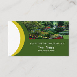 Schönes Foto Landscaping Business Card Visitenkarte