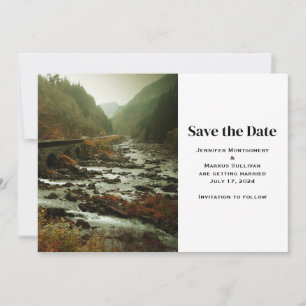 Schönes Foto Landschaftlich Natur Lässig Hochzeit Save The Date