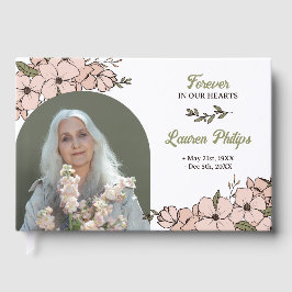 Schönes Foto mit Blumenstrauß für immer in unserem Gästebuch