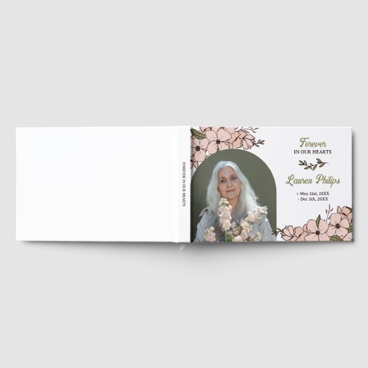 Schönes Foto mit Blumenstrauß für immer in unserem Gästebuch (Voll)