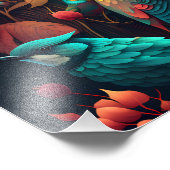 Schönes Foto mit farbenfrohen Vögeln (Ecke)