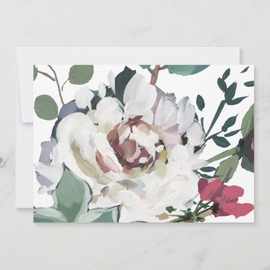 Schönes Foto mit Wasserfarben Save The Date (Rückseite)