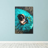 Schönes Foto-Overlay Leinwanddruck (Insitu (Holzboden))