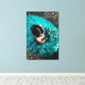 Schönes Foto-Overlay Leinwanddruck (Insitu (Holzboden))