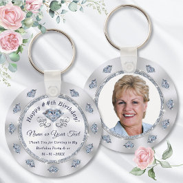Schönes Foto Personalisiert, Diamant Gastgeschenk Schlüsselanhänger