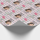 Schönes Foto Text Mermaid unter dem Meer Geschenkpapier (Ecke)