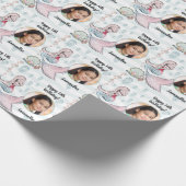 Schönes Foto Text Mermaid unter dem Meer Geschenkpapier (Ecke)