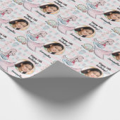 Schönes Foto Text Mermaid unter dem Meer Geschenkpapier (Ecke)