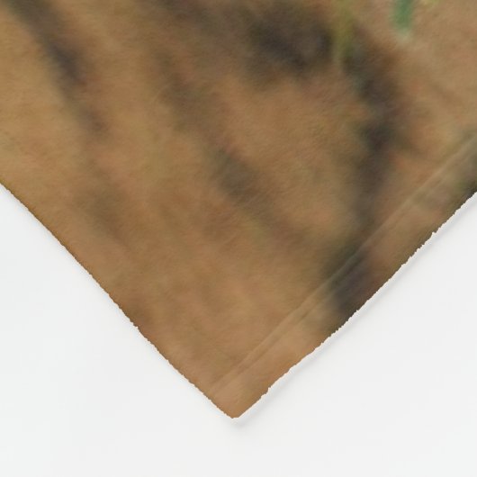 Schönes Foto Tiger Fleecedecke (Ecke)