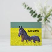 Schönes Foto von Rosgelben Blumen Vielen Dank Postkarte (Stehend Vorderseite)