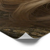 Schönes fotorealistisches Frauenportrait AI Genera Poster (Ecke)