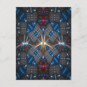 Schönes Fraktal Design Postkarte