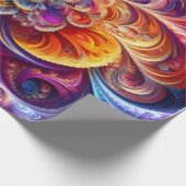 Schönes Fraktal Geschenkwrap Geschenkpapier (Ecke)