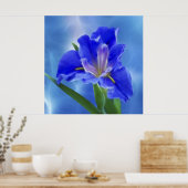 Schönes Fraktal Iris und seine Bedeutung Poster (Küche)