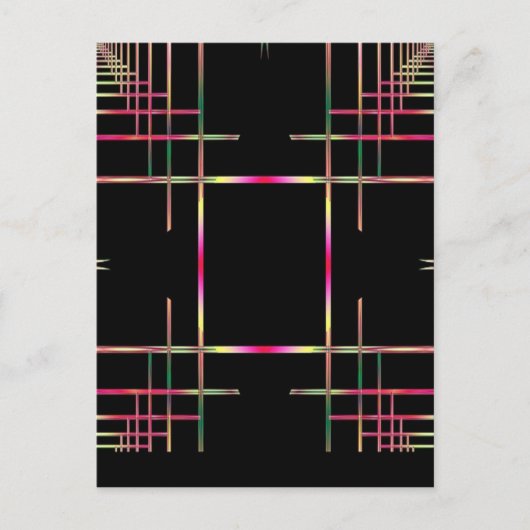 Schönes Fraktal-Muster Postkarte (Vorderseite)
