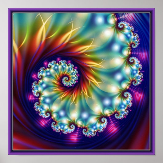 Schönes Fraktal Poster (Vorne)