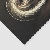 Schönes Fraktal Swirl-Design Braun & Cremefarben Seidenpapier (Ausschnitt)