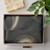 Schönes Fraktal Swirl-Design Braun & Cremefarben Seidenpapier (Geschenk)