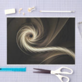 Schönes Fraktal Swirl-Design Braun & Cremefarben Seidenpapier (Handwerk)