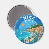 Schönes Frankreich Magnet (Vorderseite/Rückseite)