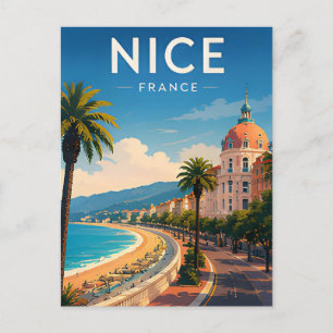 Schönes Frankreich Reise Riviera Küsten Geschenk Postkarte