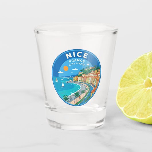Schönes Frankreich Schnapsglas (Vorderseite)