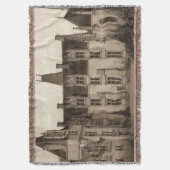 Schönes französisches Chateau in den Sepia-Tönen Decke (Vorderseite Vertikal)