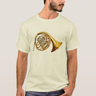 Schönes französisches Horn-Messingmusikinstrument T-Shirt