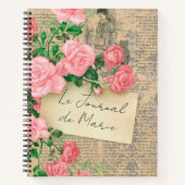 Schönes französisches Journal Notizblock (Vorderseite)