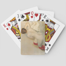 Schönes Frauengremium mit roten Strümpfen