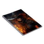 Schönes FrauenHalloween Spooky Hexenportrait Notizblock (Rechte Seite)