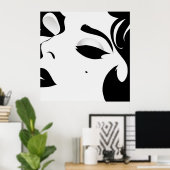 Schönes Frauenposter Poster (Heimbüro)